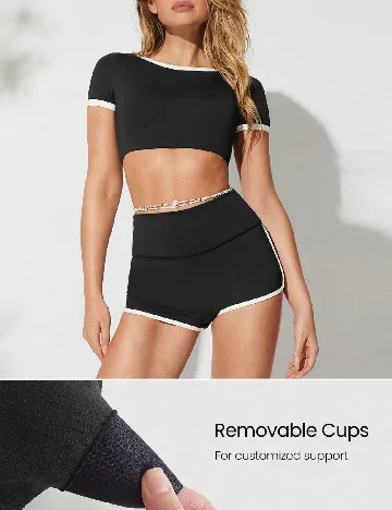 Top de baie GLOWMODE, negru