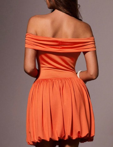 Rochie scurta SHEIN, portocaliu