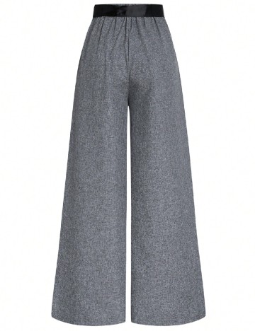 Pantaloni SHEIN CURVE, gri