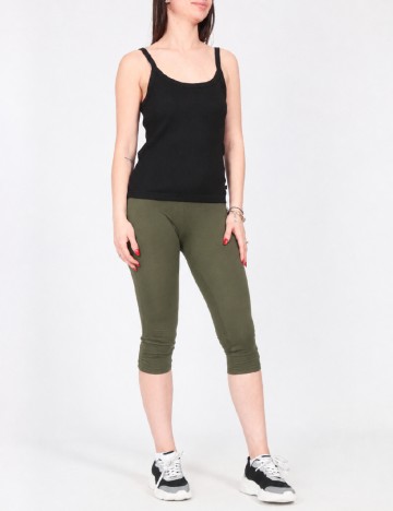 Colanti trei sferturi Bershka, verde