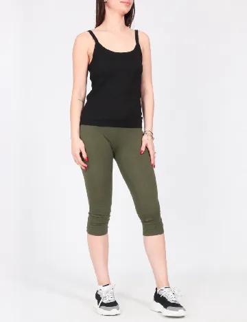 Colanti trei sferturi Bershka, verde