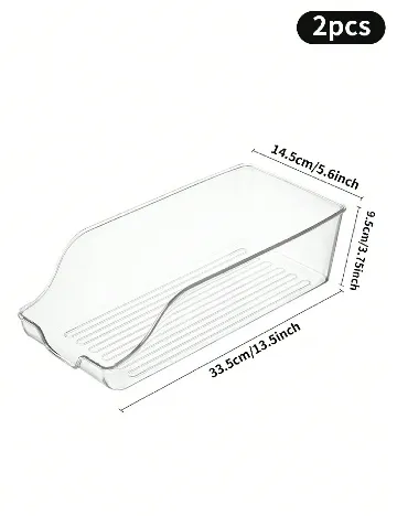 Set organizatoare 2 bucati SHEIN, transparent