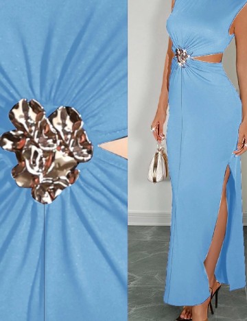 Rochie lunga SHEIN, albastru