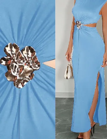 Rochie lunga SHEIN, albastru