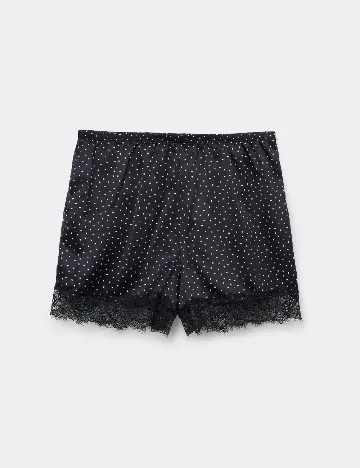 Pantaloni de pijama Tezenis, negru/alb