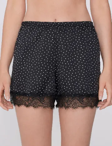 Pantaloni de pijama Tezenis, negru/alb