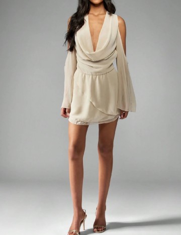 Rochie scurta SHEIN, bej