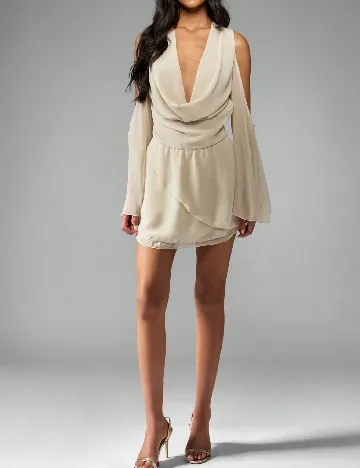 Rochie scurta SHEIN, bej