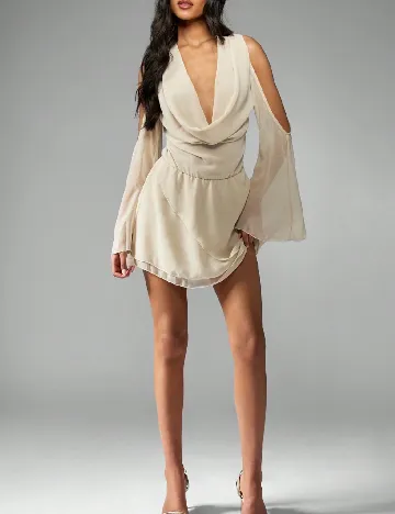 Rochie scurta SHEIN, bej