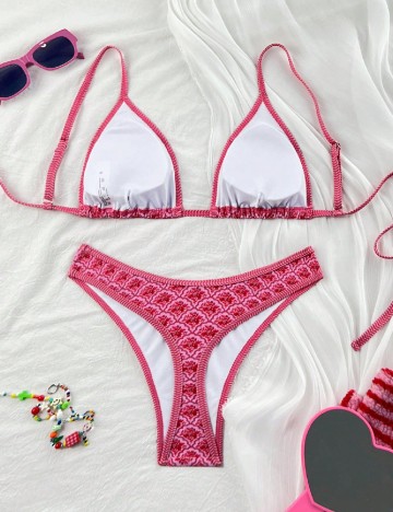 Costum de baie SHEIN, roz