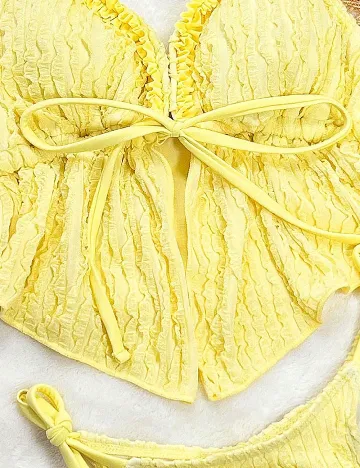 Costum de baie SHEIN, galben