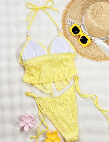 Costum de baie SHEIN, galben