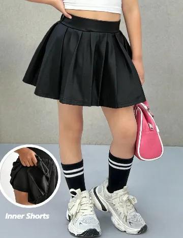 Fusta Shein Kids, negru