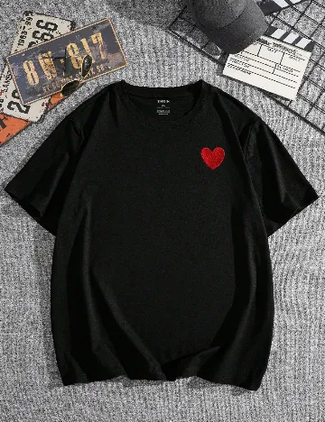 Tricou SHEIN Plus Size Men, negru