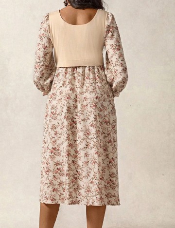 Rochie lunga SHEIN Maternity, floral print