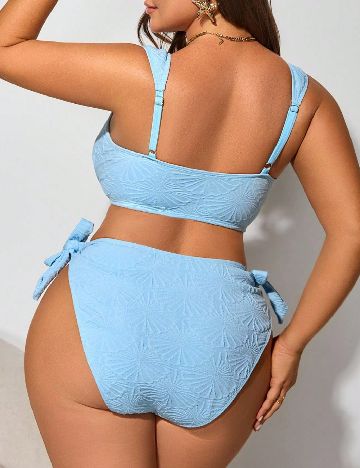 Costum de baie SHEIN CURVE, albastru