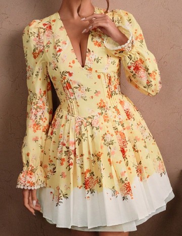 Rochie scurta Savoree, galben