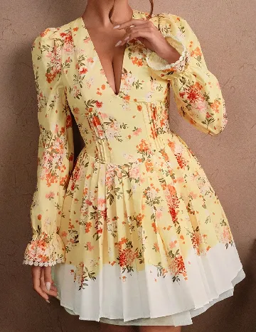 Rochie scurta Savoree, galben