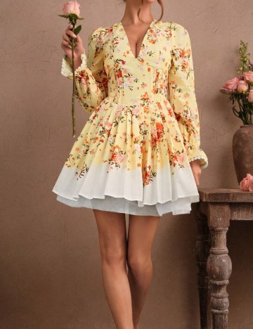 Rochie scurta Savoree, galben