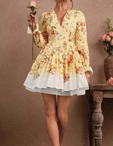 Rochie scurta Savoree, galben
