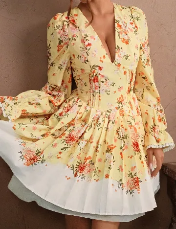Rochie scurta Savoree, galben