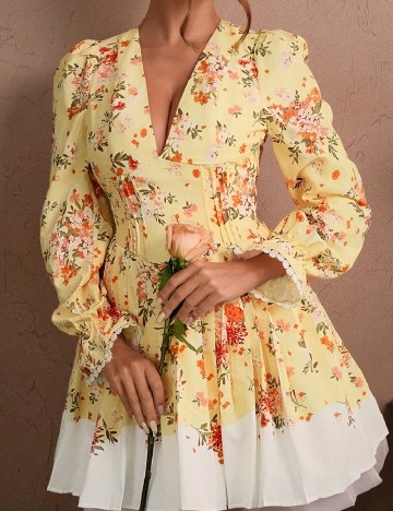 Rochie scurta Savoree, galben