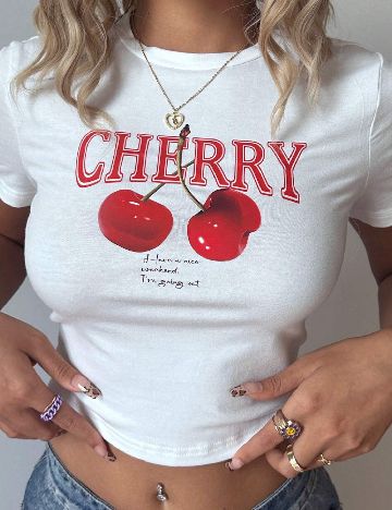 Top SHEIN, alb
