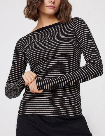 Bluza Tezenis, negru/crem