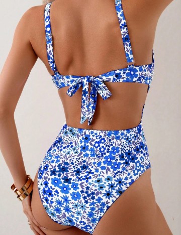 Costum de baie SHEIN, albastru