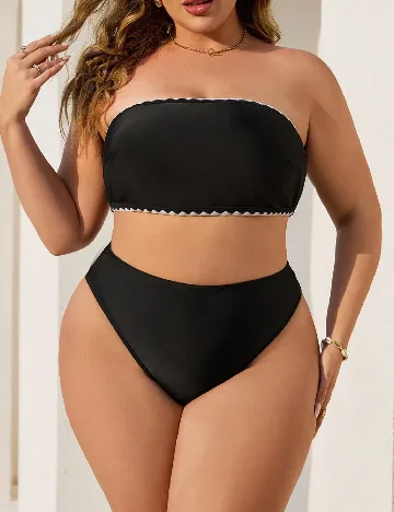Costum de baie SHEIN CURVE, negru