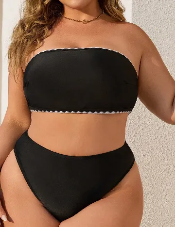 Costum de baie SHEIN CURVE, negru