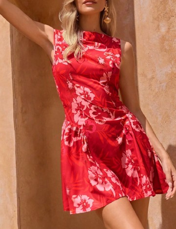 Rochie scurta SHEIN, rosu