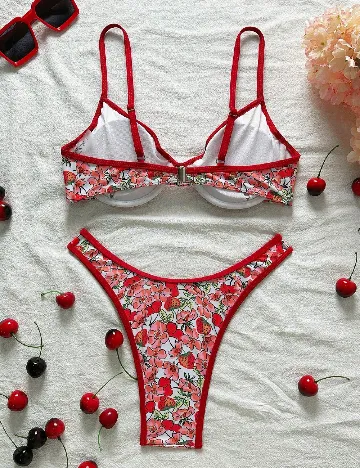 Costum de baie SHEIN, floral print