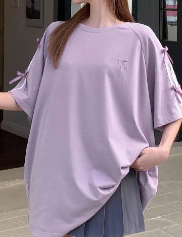 Tricou Oversize Dazy, mov