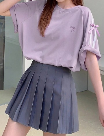 Tricou Oversize Dazy, mov