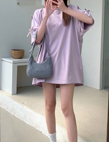 Tricou Oversize Dazy, mov