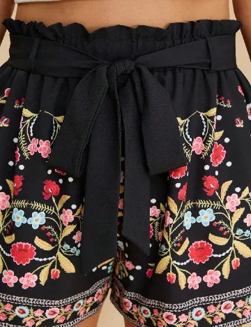 Pantaloni scurti SHEIN CURVE, negru