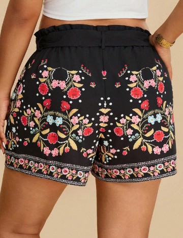 Pantaloni scurti SHEIN CURVE, negru