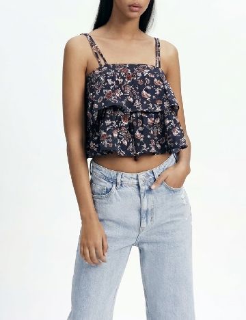 Top Zara, bleumarin