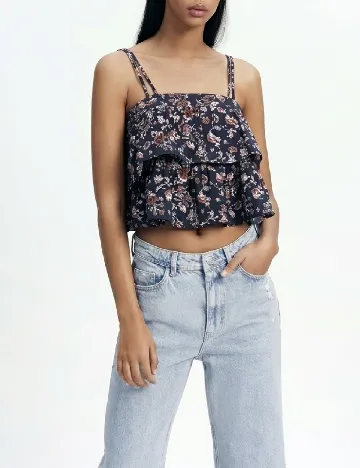 Top Zara, bleumarin