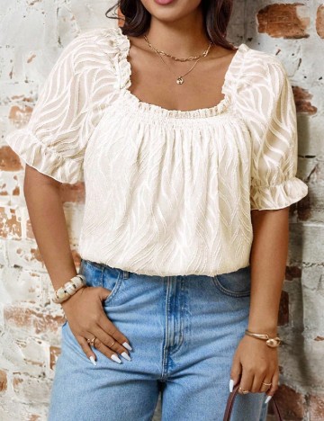 Bluza SHEIN CURVE, crem