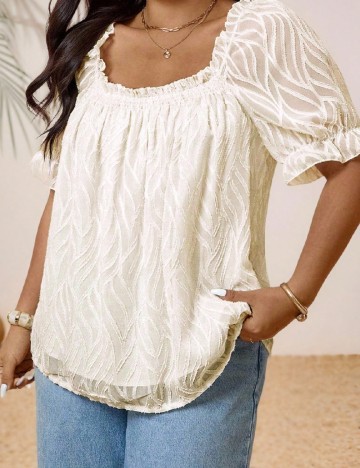 Bluza SHEIN CURVE, crem