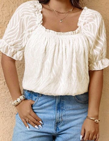 Bluza SHEIN CURVE, crem