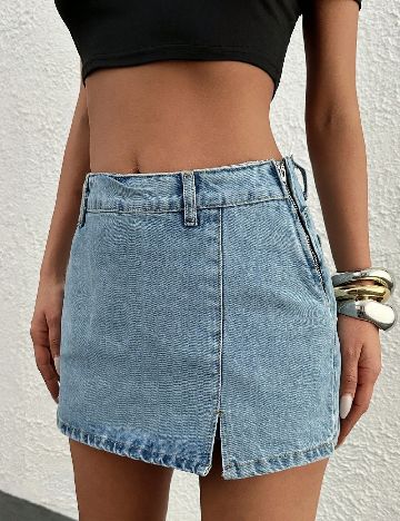 Fusta pantalon SHEIN, albastru