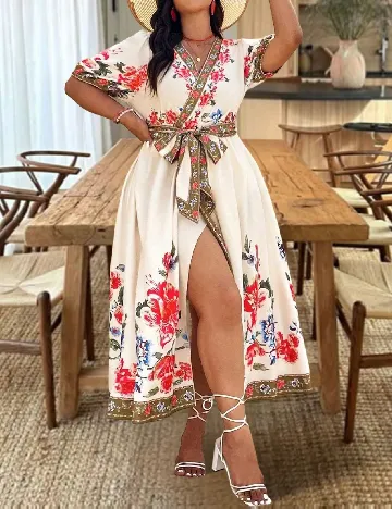 Rochie lunga SHEIN CURVE, mix culori