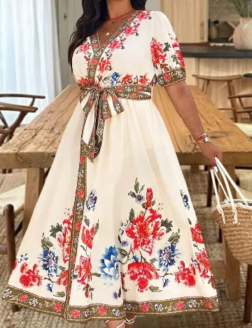 Rochie lunga SHEIN CURVE, mix culori