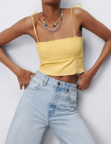 Top Zara, galben