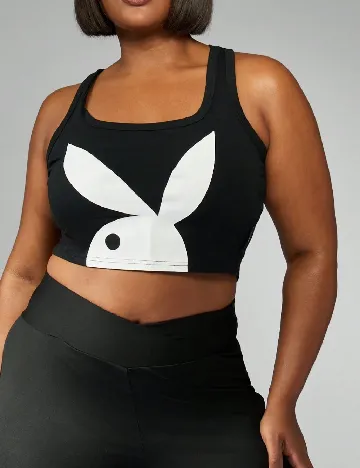 Top SHEIN CURVE, negru