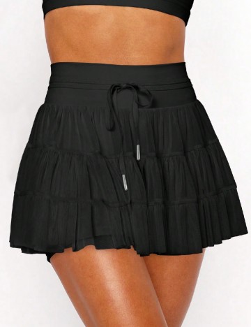 Fusta pantalon SHEIN, negru