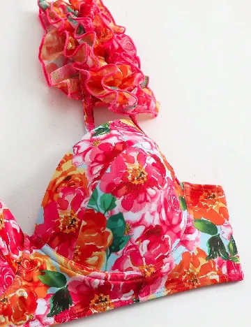 Costum de baie SHEIN, floral print